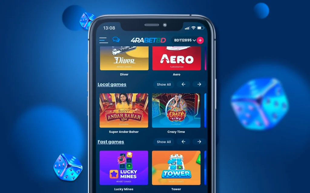 4raBet Mobile Casino for Gamble